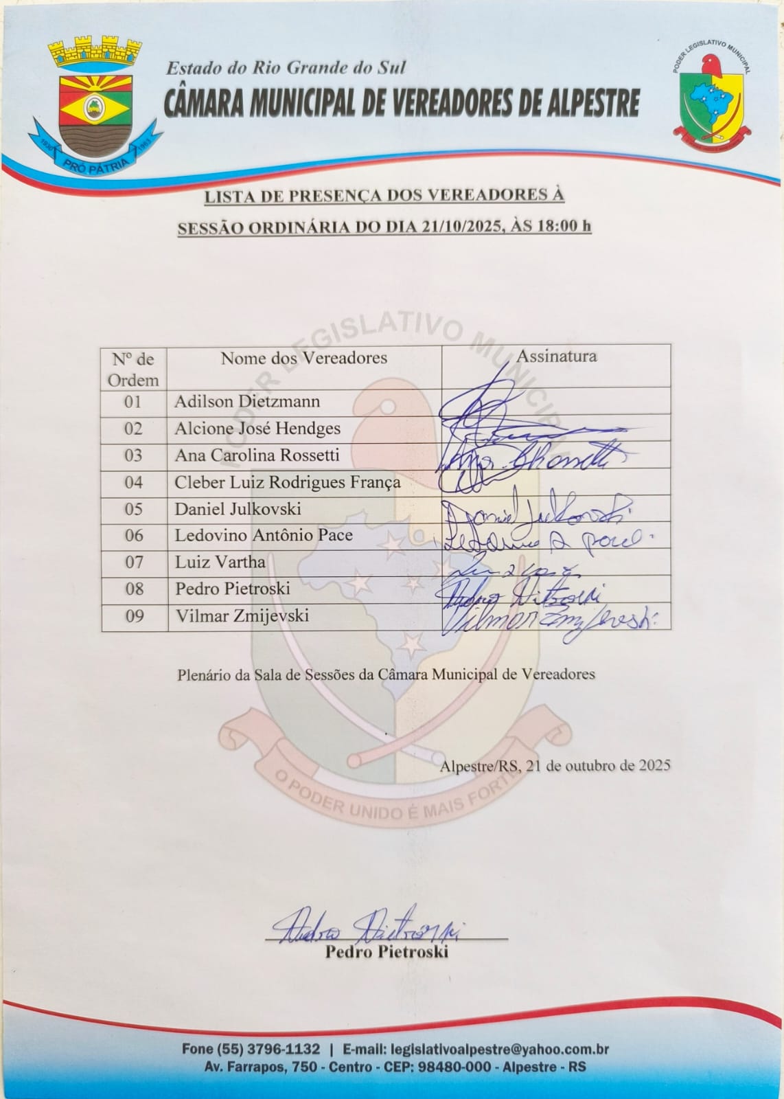 presença